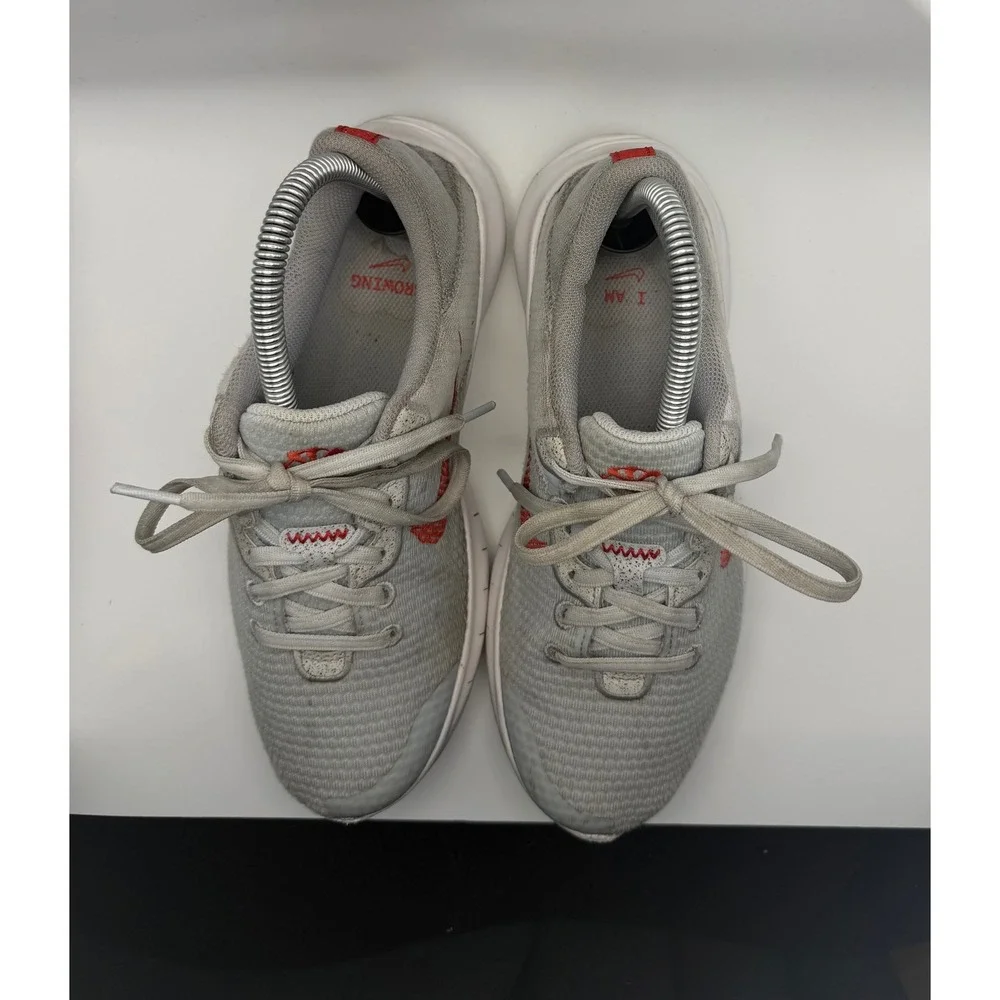 Nike Flex Experience Run 11 Women 6.5 Grey Red Good DD9283-007 Running Shoes